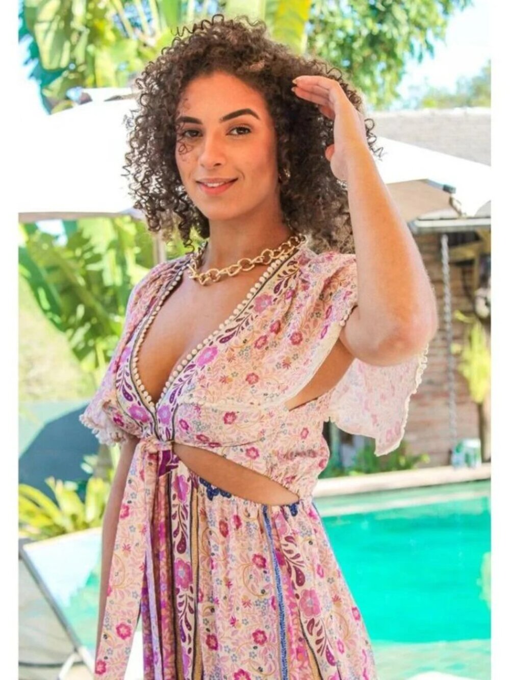NWT FARM RIO DRESS SIZE LARGE ( G IN TAG )  PK2776 BR DI63 - Picture 3 of 5